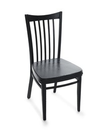 Photo of One stylish chair isolated on white. Used stuff