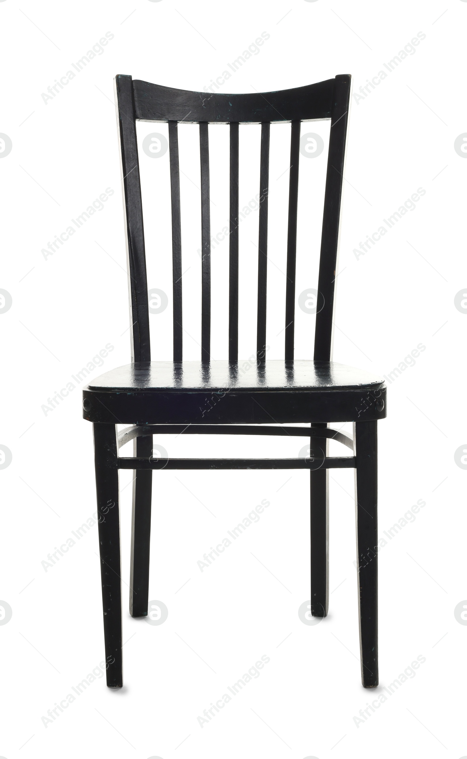 Photo of One stylish chair isolated on white. Used stuff