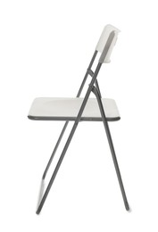 Photo of Stylish chair isolated on white. Used stuff