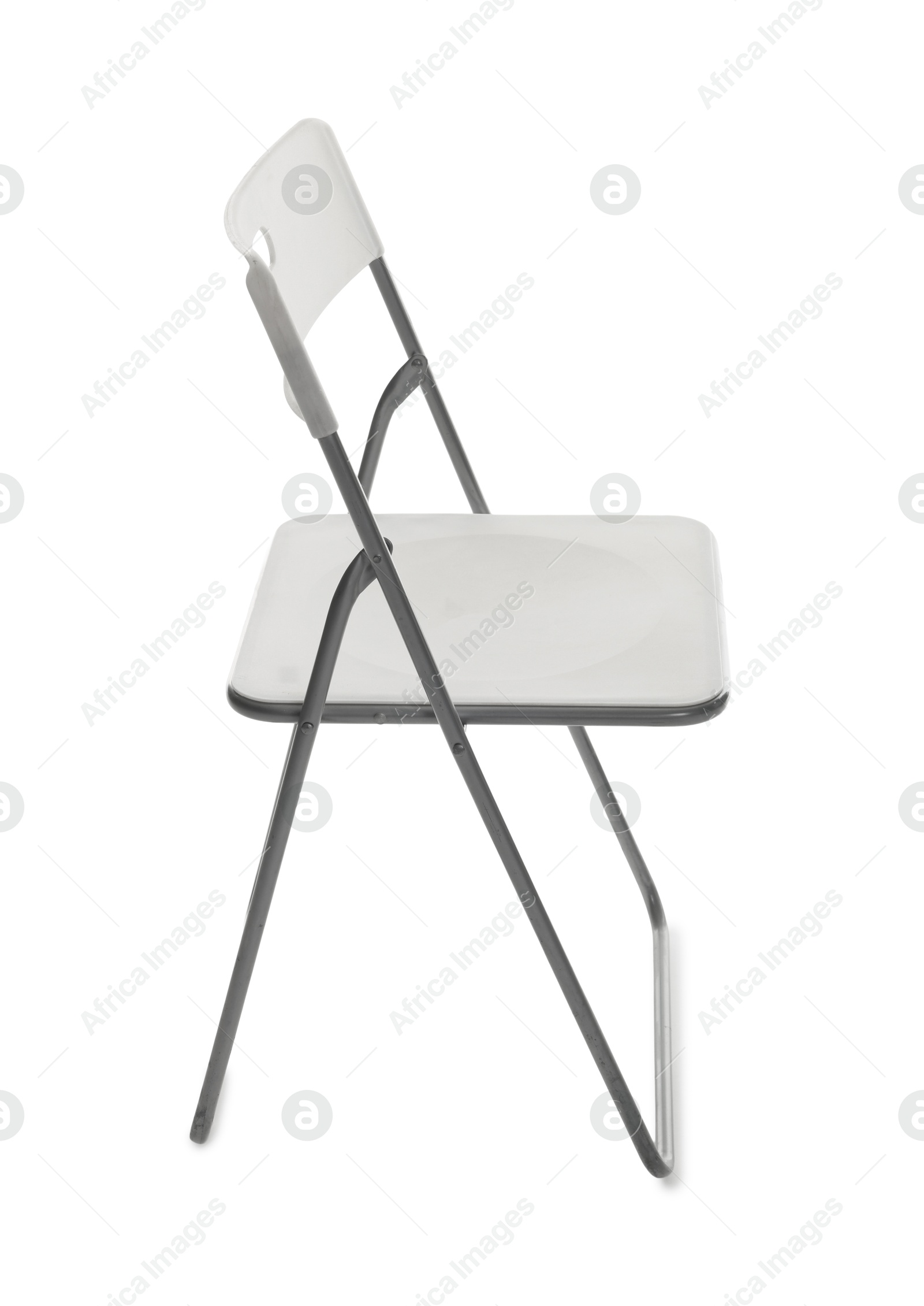 Photo of Stylish chair isolated on white. Used stuff
