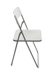 Photo of Stylish chair isolated on white. Used stuff