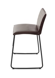 Photo of One bar stool isolated on white. Used stuff
