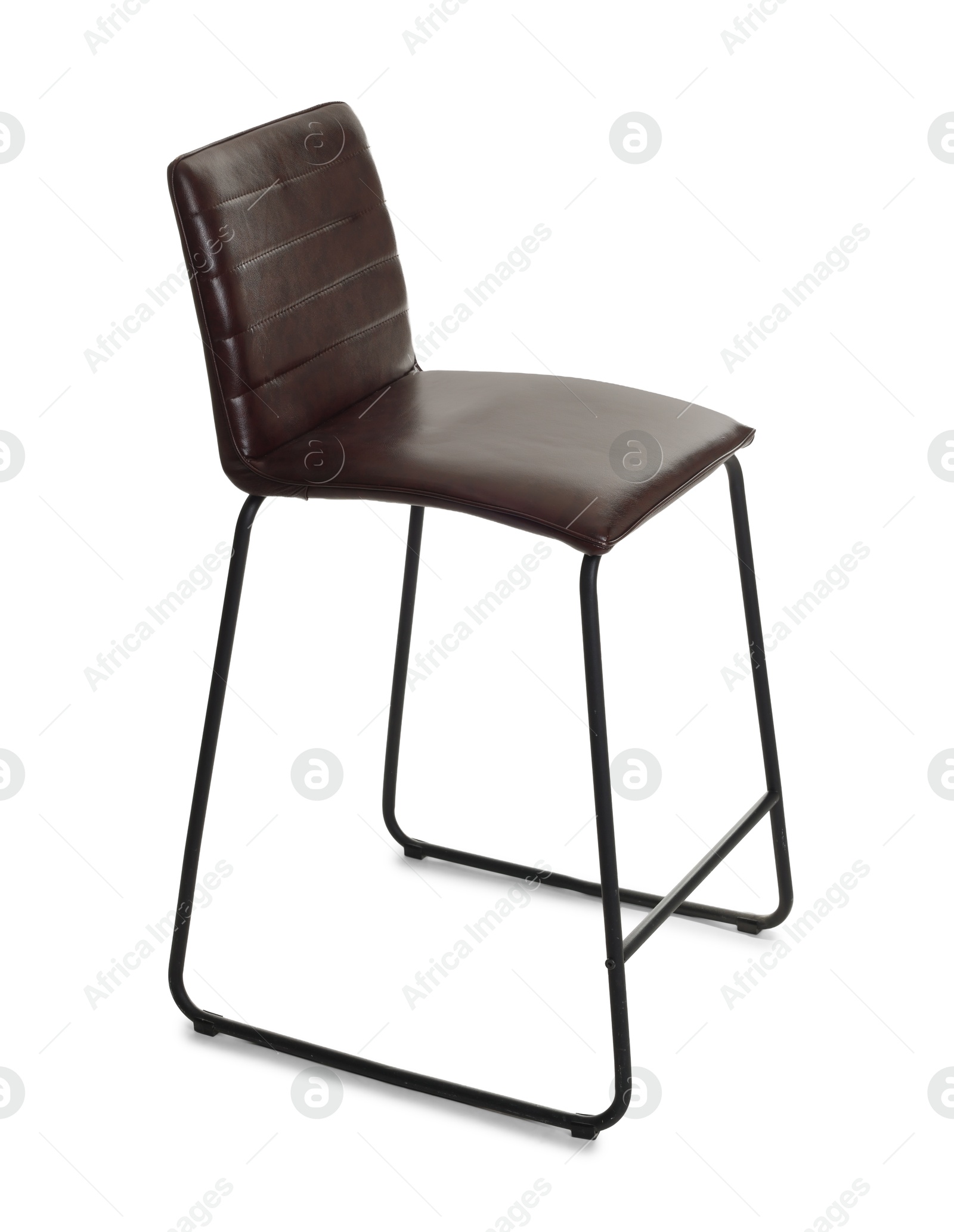 Photo of One bar stool isolated on white. Used stuff