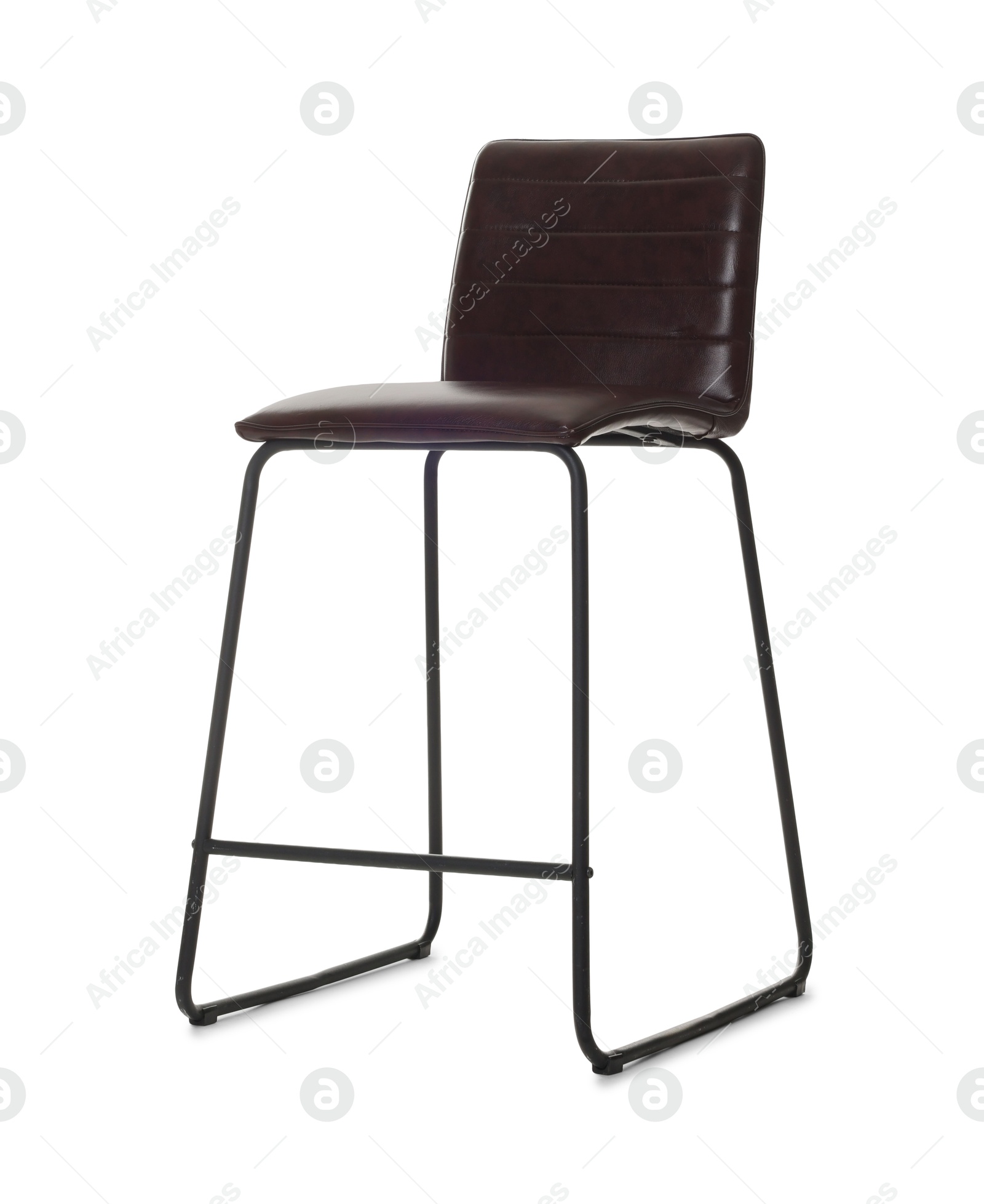Photo of One bar stool isolated on white. Used stuff