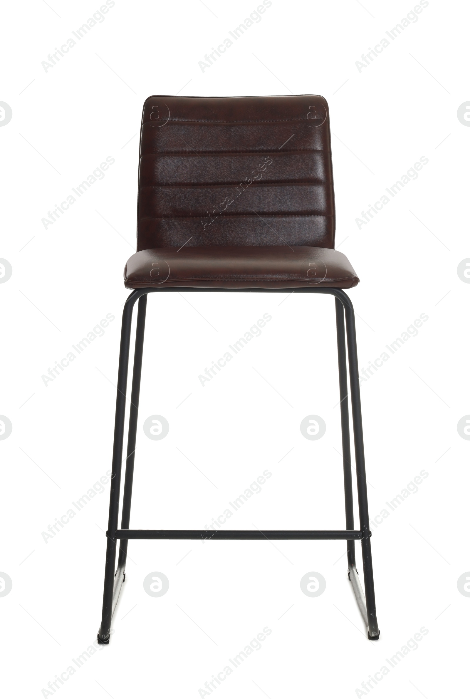 Photo of One bar stool isolated on white. Used stuff
