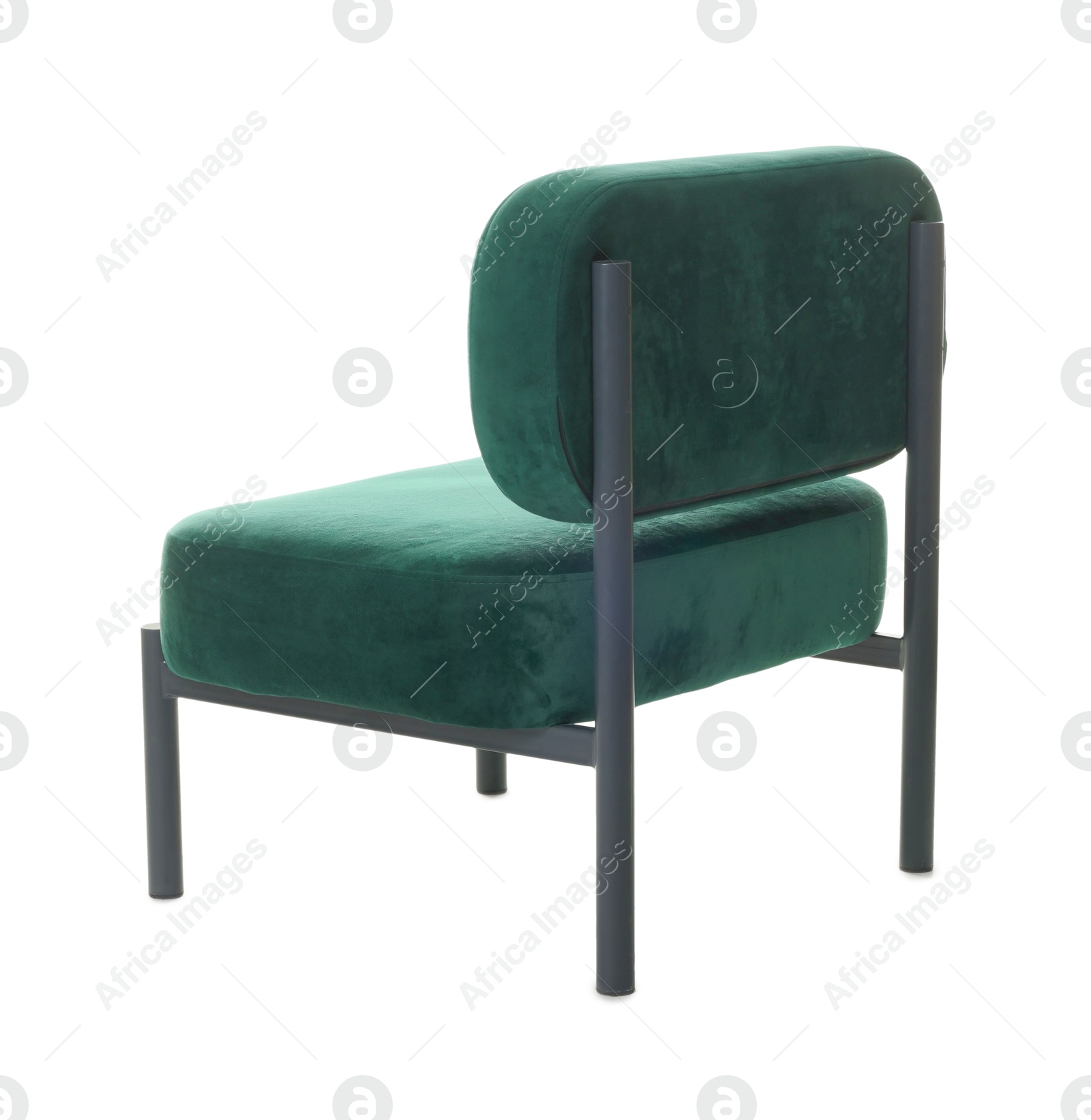 Photo of Stylish armchair isolated on white. Used stuff