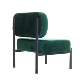Photo of Stylish armchair isolated on white. Used stuff