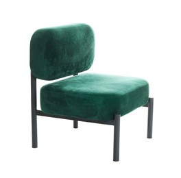 Photo of Stylish armchair isolated on white. Used stuff