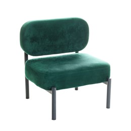 Photo of Stylish armchair isolated on white. Used stuff