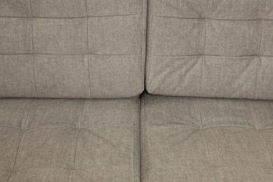 Photo of Soft sofa as background, above view. Used stuff