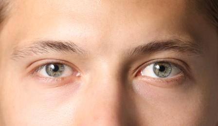 Photo of Closeup view of man with beautiful eyes