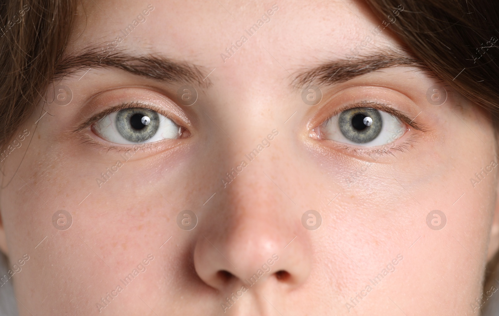 Photo of Closeup view of woman with beautiful eyes