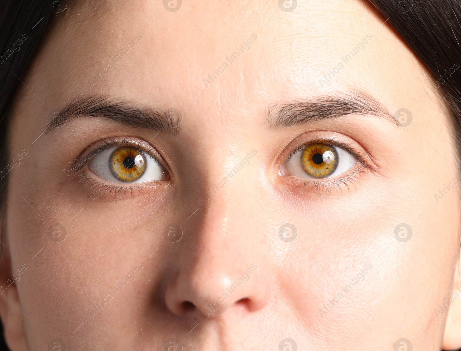 Photo of Closeup view of woman with beautiful eyes