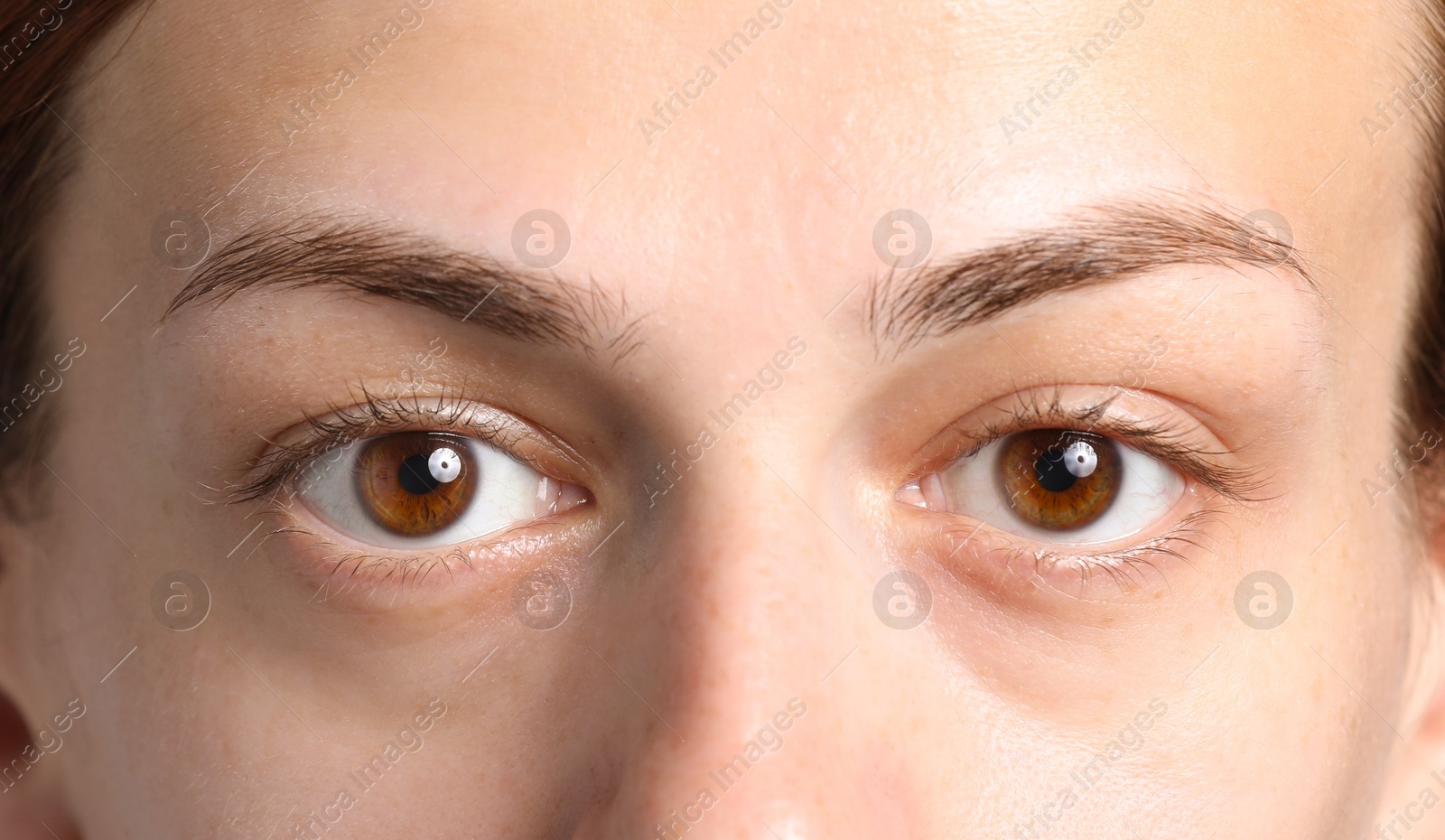 Photo of Closeup view of woman with beautiful eyes