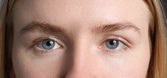 Photo of Closeup view of woman with beautiful eyes
