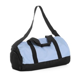 Photo of One stylish sports bag isolated on white