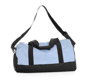Photo of One stylish sports bag isolated on white