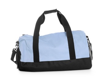 Photo of One stylish sports bag isolated on white