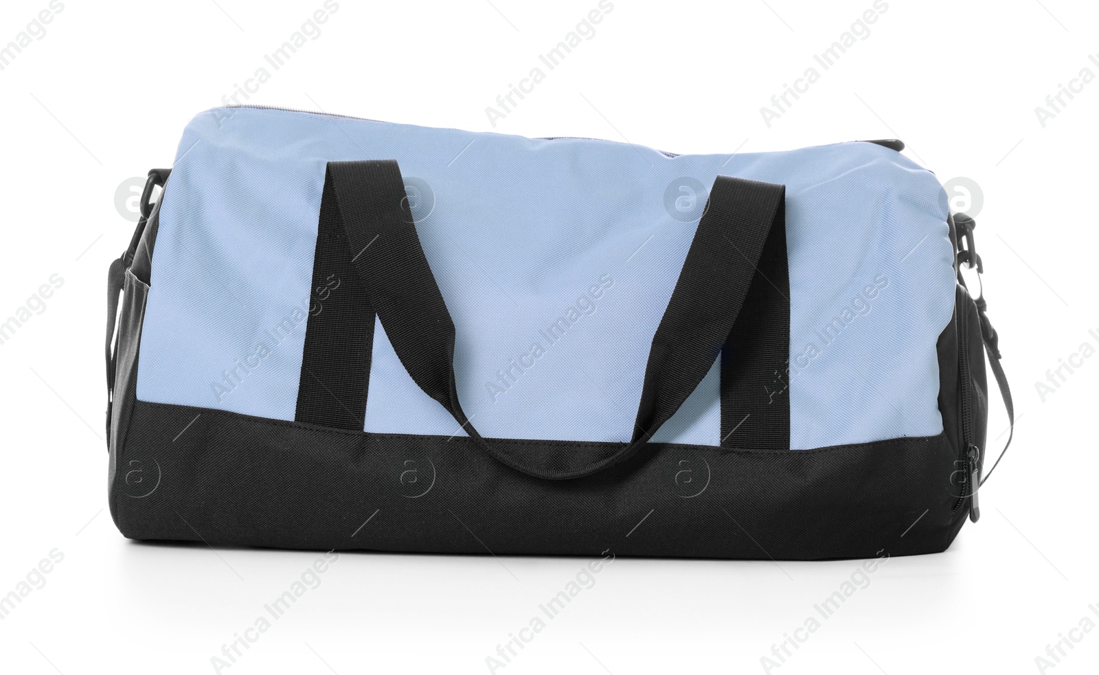 Photo of One stylish sports bag isolated on white