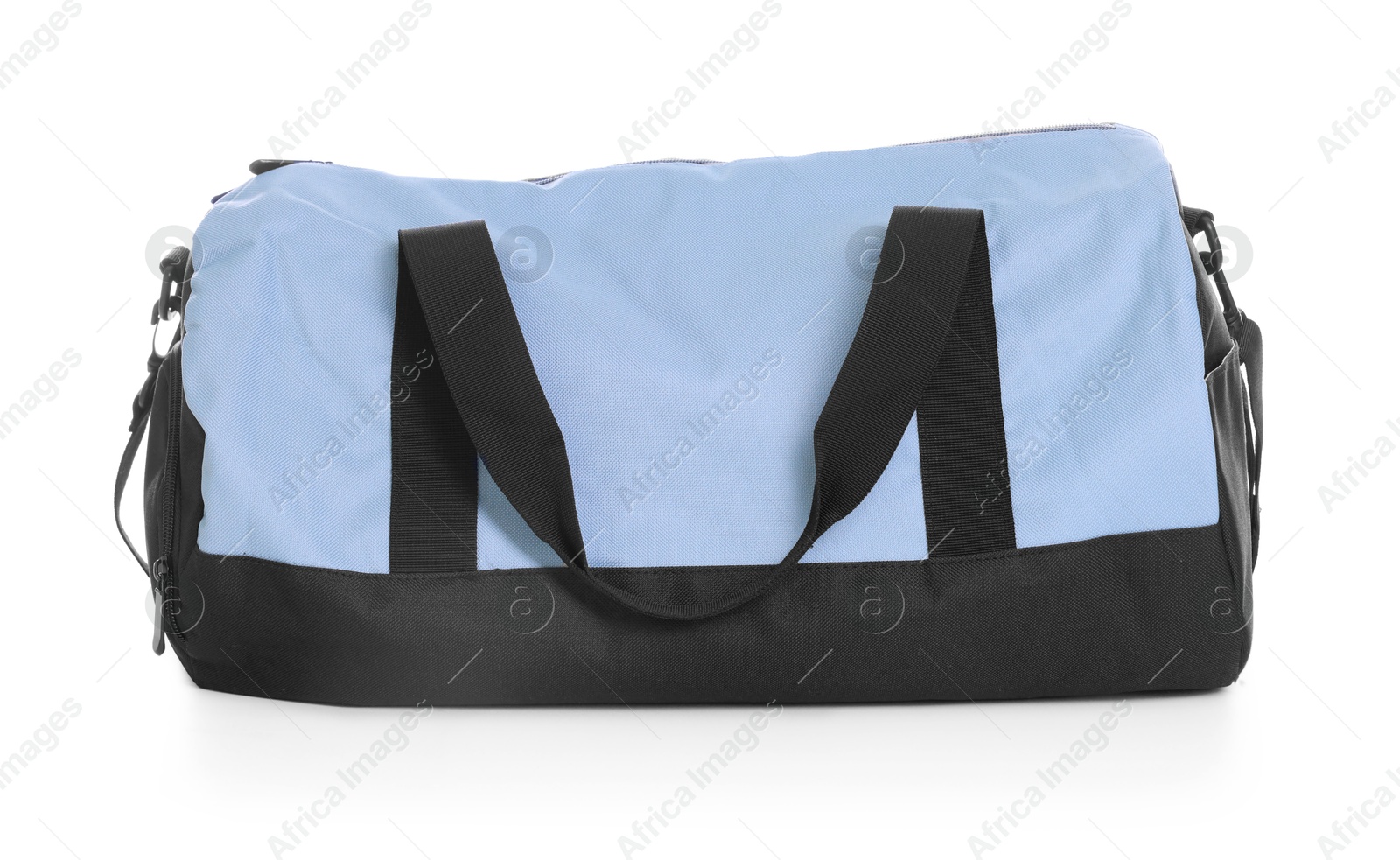 Photo of One stylish sports bag isolated on white
