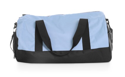 Photo of One stylish sports bag isolated on white