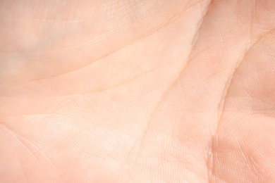 Photo of Human skin, closeup view. Detailed texture of surface