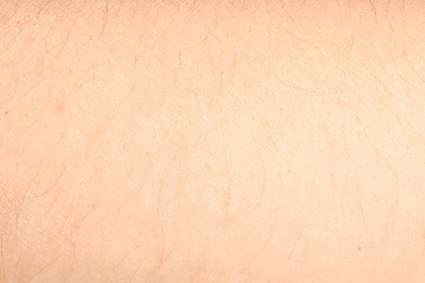 Photo of Human skin, closeup view. Detailed texture of surface