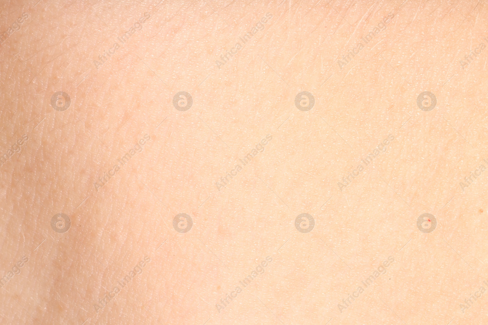 Photo of Human skin, closeup view. Detailed texture of surface