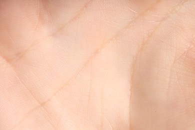 Photo of Human skin, closeup view. Detailed texture of surface