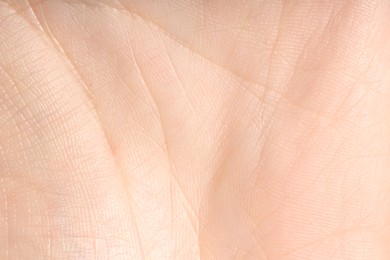 Photo of Human skin, closeup view. Detailed texture of surface