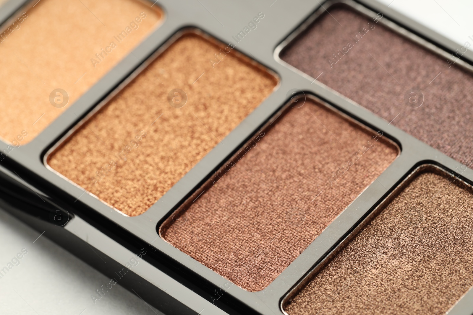 Beautiful eyeshadow palette on white background, closeup Photo of Beautiful eyeshadow palette on white background, closeup