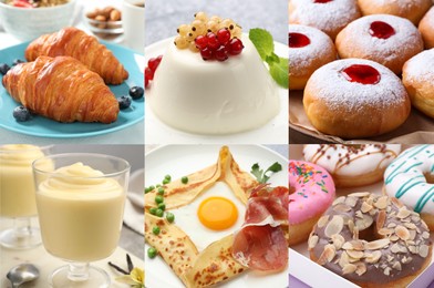 Image of Foods with fluffy or airy texture, collage