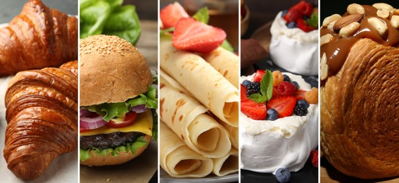 Image of Foods with fluffy or airy texture, collage