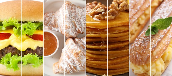 Image of Foods with fluffy or airy texture, collage
