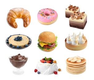 Image of Foods with fluffy or airy texture, set on white background