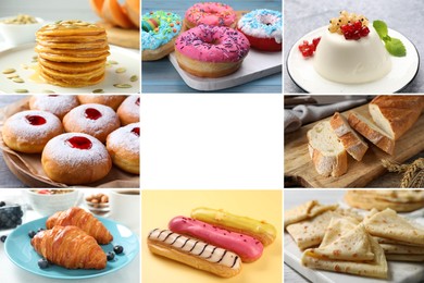 Image of Foods with fluffy or airy texture, collage
