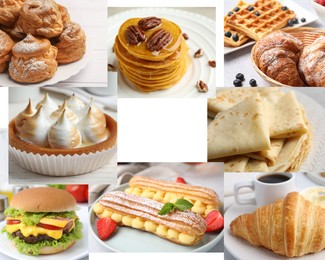 Image of Foods with fluffy or airy texture, collage