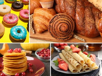 Image of Foods with fluffy or airy texture, collage