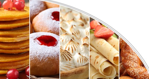Image of Foods with fluffy or airy texture, collage