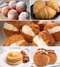 Image of Foods with fluffy or airy texture, collage