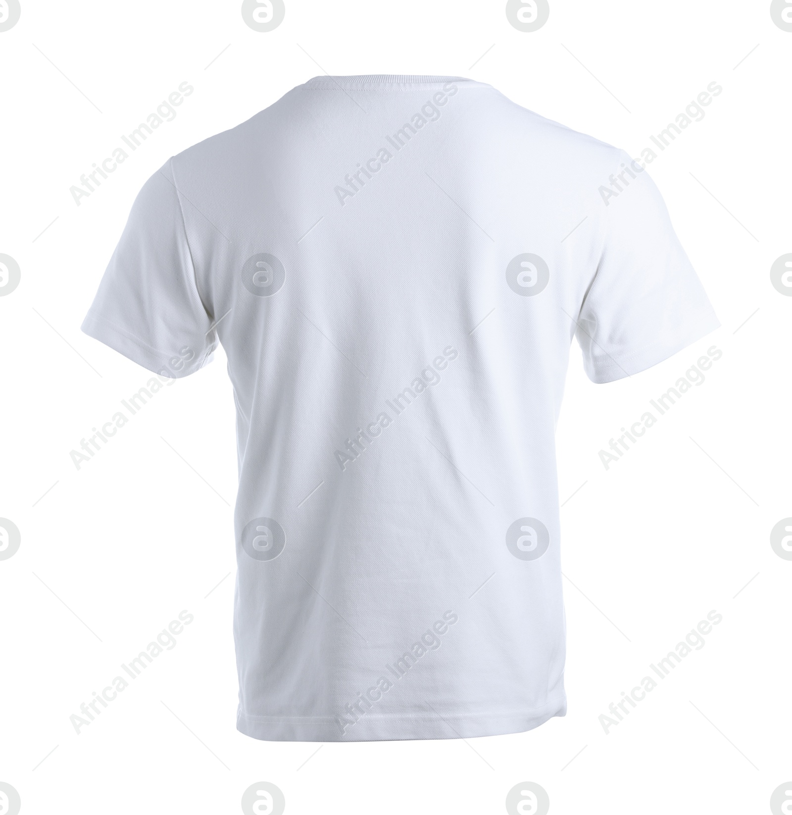 Photo of White t-shirt isolated on white. Mockup for design