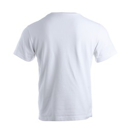 Photo of White t-shirt isolated on white. Mockup for design