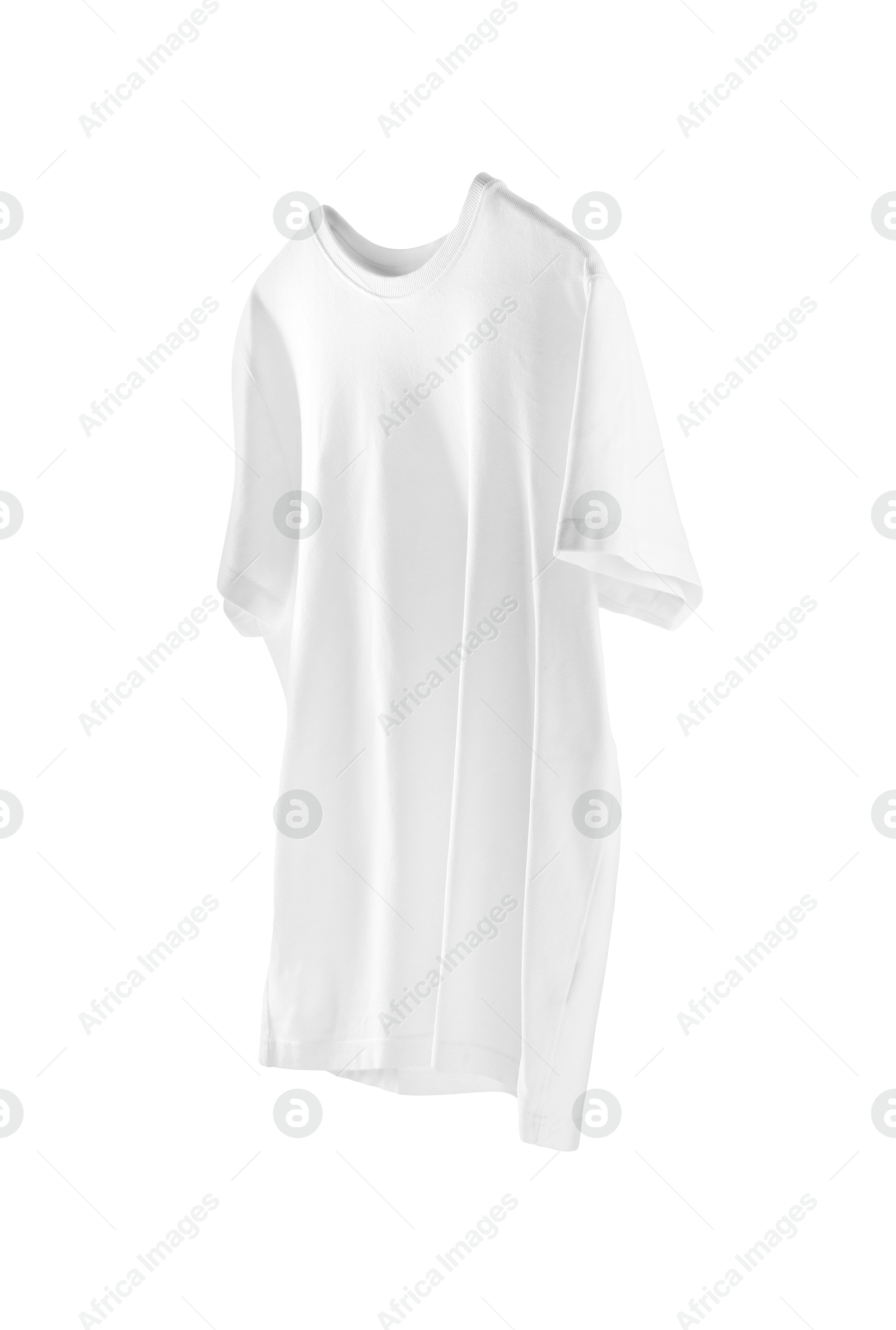 Photo of T-shirt isolated on white. Mockup for design