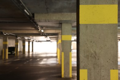 Photo of Underground parking with dedicated spots and cars