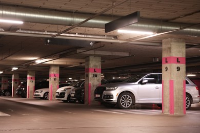 Photo of View of many cars in underground parking