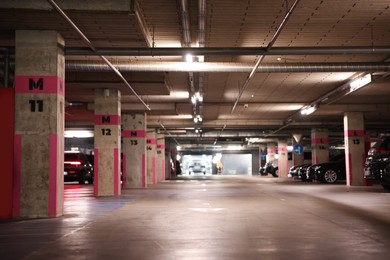 Photo of View of many cars in underground parking