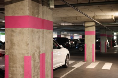 Photo of View of many cars in underground parking
