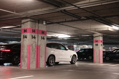 Photo of View of many cars in underground parking