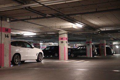 Photo of View of many cars in underground parking