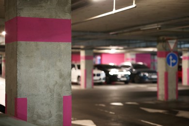 Photo of View of many cars in underground parking
